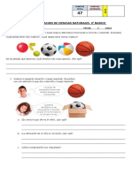 EVALUACION 4 BASICO Ciencias Naturales - La Materia II