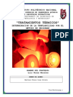 Determinación de La Templabilidad Método GROSSMAN