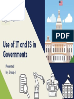 Use of IT and Is in Governments