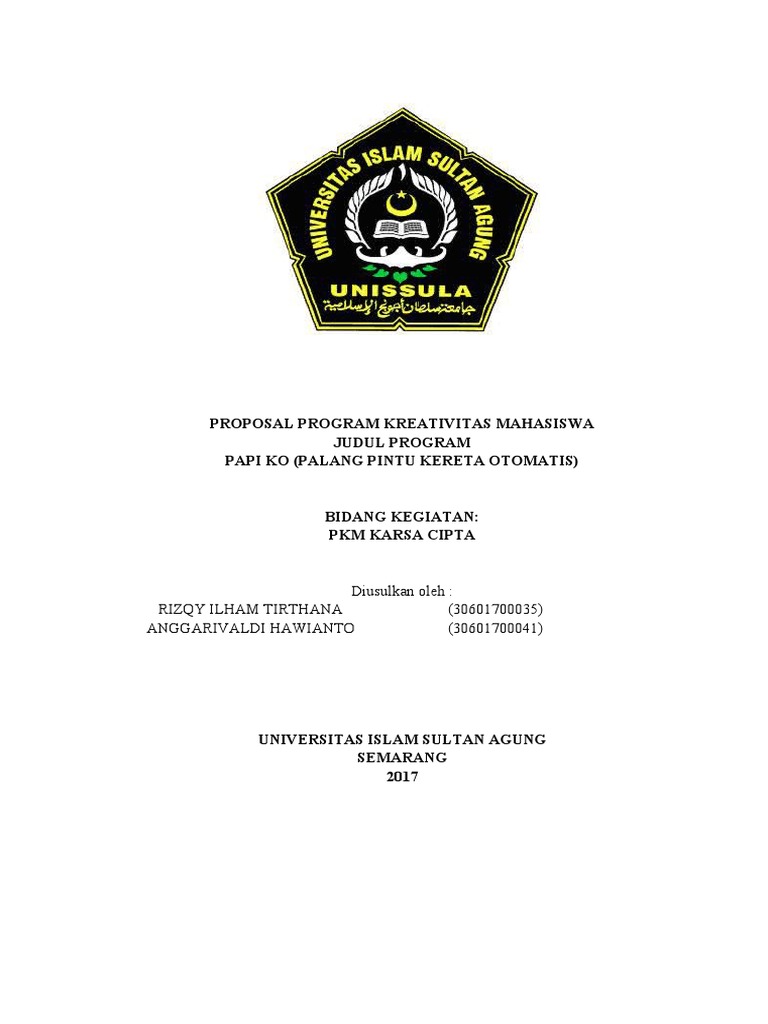 Proposal PKM KC Papi Ko 2 | PDF