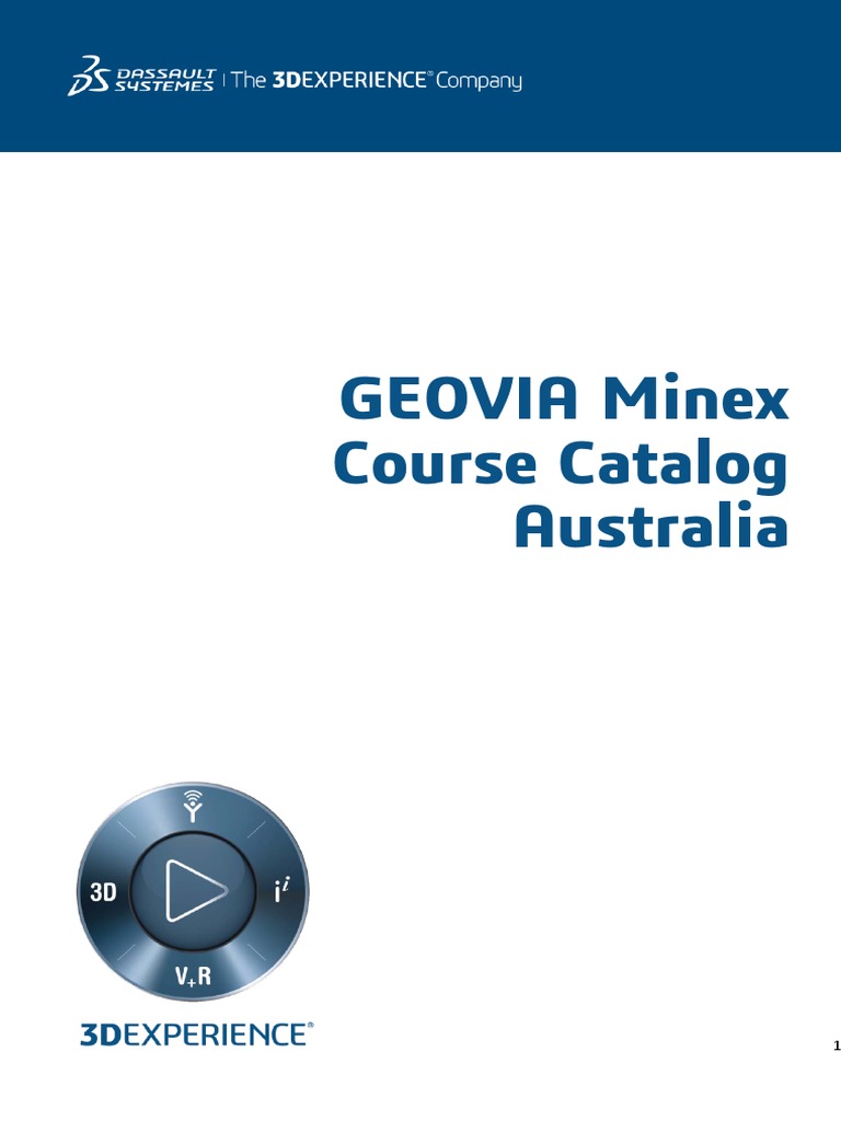 GEOVIA Minex Course Catalog Australia: 3DS Learning Solutions | PDF ...