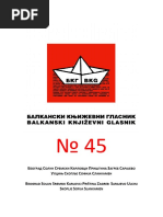 Balkanski Književni Glasnik Br. 45 | PDF