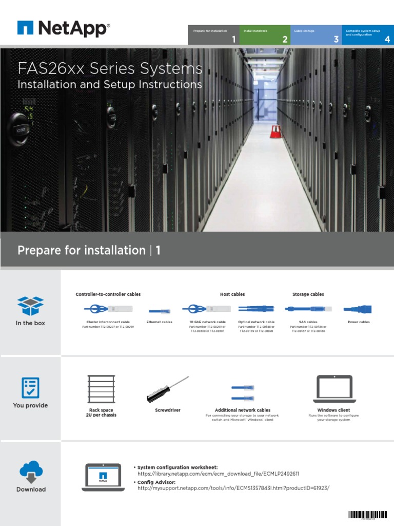 Complete System Setup and Configuration - : FAS26xx Series Systems ...