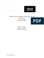 Disaster Recovery Solutions For System P Servers and AIX 5L February 2006