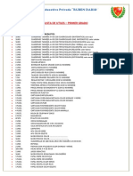 Lista de Utiles Primer Grado