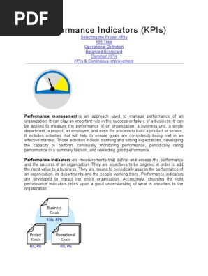Key Performance Indicators