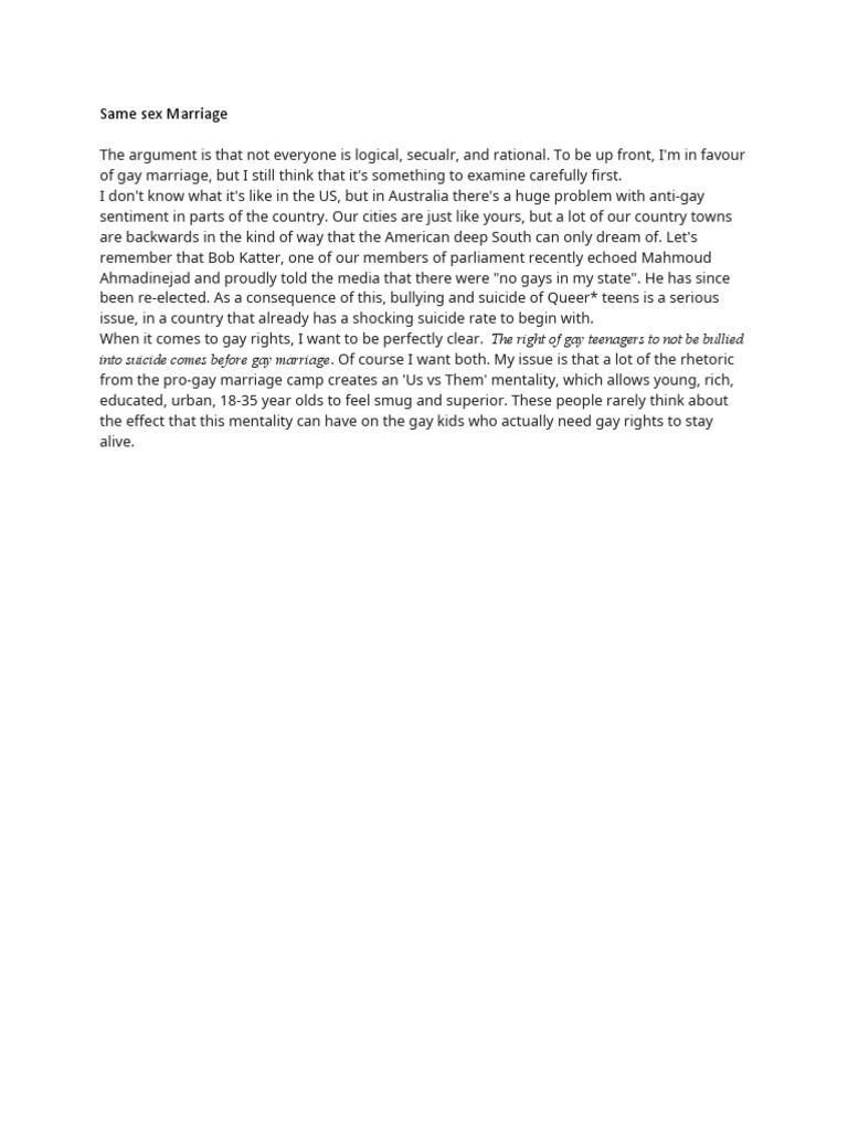 Same Sex Marriage 6 | PDF