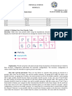 Physical Science Module 2: Periodic Table and Nuclear Reactions