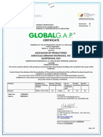 Certificate: Asociacion de Productores Agricolas Abrahan Rodriguez, Inc (Asoproaar, Inc)