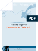 Gregorovius Passeggiate Vol 1