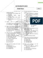 Solid State - DPP 01 - DPP-01 - Solid State - (Chemistry) - Accelerate 2.0 - Sikander Sir - Sandeep