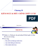 Chương 10. Kiểm soát & Điều chỉnh chiến lược