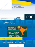 South Asia: Ngec 11 - World Geography