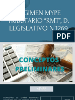 Régimen Mypetributario "RMT", D.legislativo N°1269
