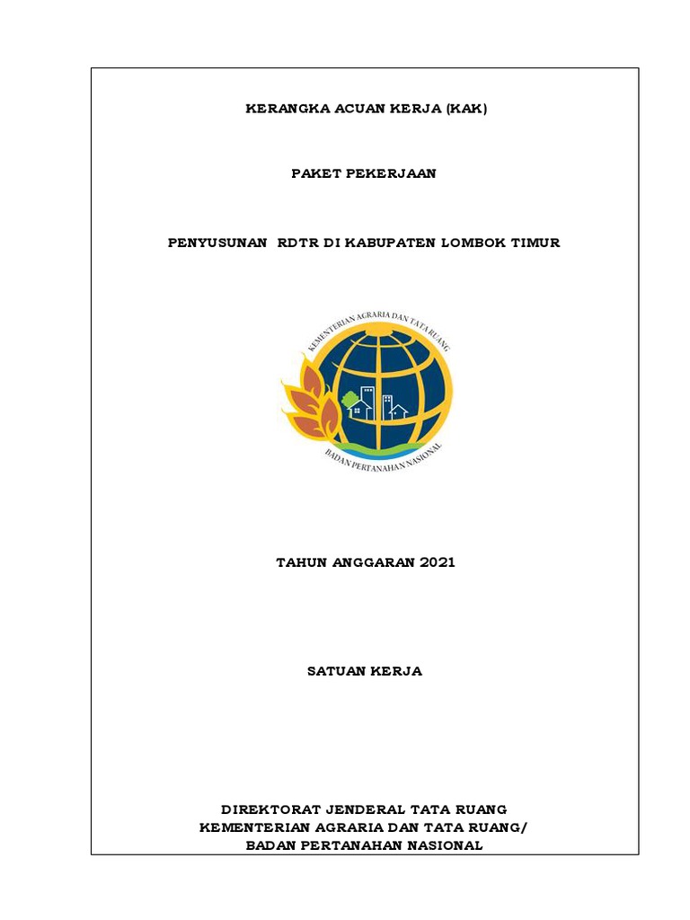 Penyusunan RDTR Lombok Timur 2021 | PDF | Sains & Matematika