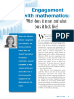 Engagement With Mathematics:: What Does It Mean and What Does It Look Like?