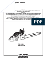 Operator's and Safety Manual: For Gasoline Chain Saws