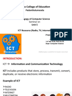 ICT Resource (Radio, TV, Internet)