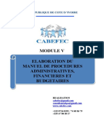 Module 5 Procedures Administratives Financieres Et Budgetaires