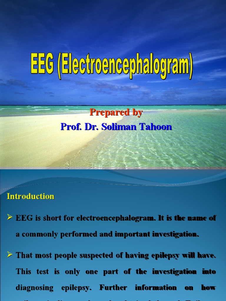 EEG DR Soliman Tahoon | PDF | Electroencephalography | Epilepsy