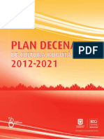 Plan Decenal Cultura Bogotá