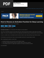 How To Choose An Activation Function For Deep Learning