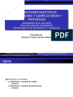 Distribucion Proporcio y Ejemplos Media y P