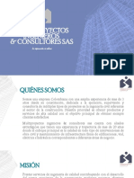 Portafolio de Servicios Multiproyectos.