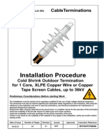 Installation Procedure: Cableterminations