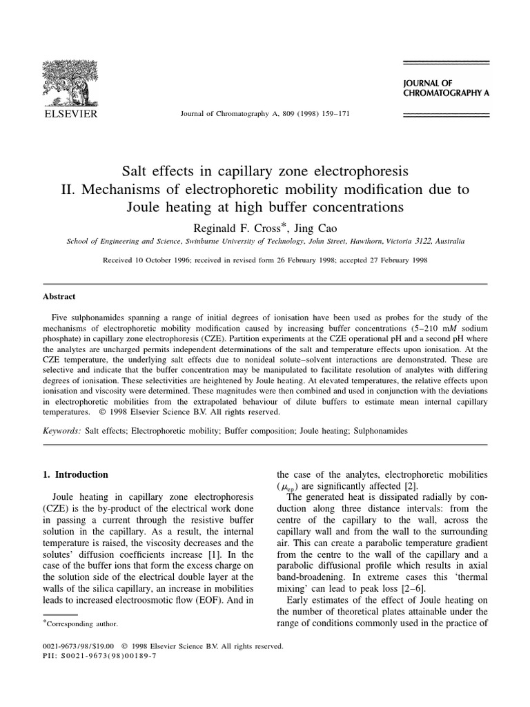 J. Chromatogr. A 809 (1998), P. 159 PDF Acid Dissociation Constant
