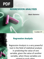 Regression Analysis: Basic Statistics