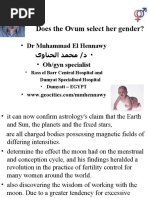 Does The Ovum Select Her Gender?: - DR Muhammad El Hennawy - Ob/gyn Specialist