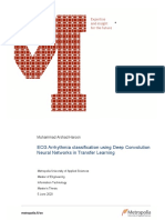 ECG Arrhythmia Classification Using Deep Convolution Neural Networks in Transfer Learning