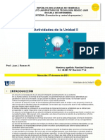 Actividad II - Formulacion Y CONTROL de P.