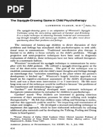 The Squiggle-Drawing Game in Child Psychotherapy