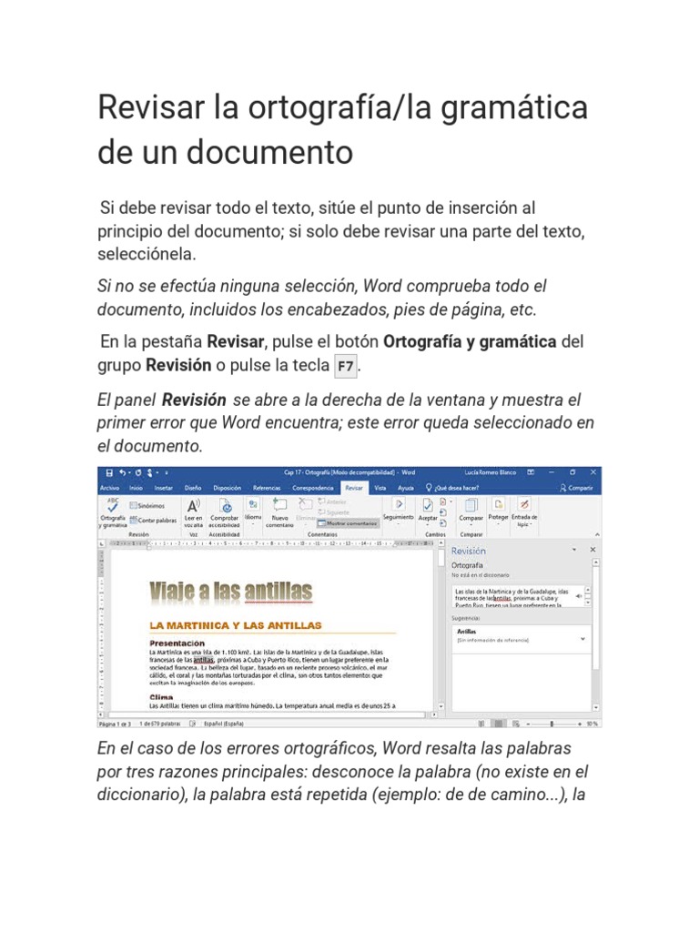 Revisar La Ortografía | PDF