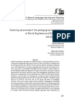 Fostering Awareness of The Pedagogical Implications of World Englishes and ELF in Teacher Education in Italy