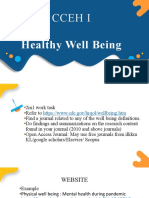 CCEH Healthy Well Being