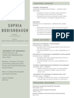 Sophia Bodishbaugh CV