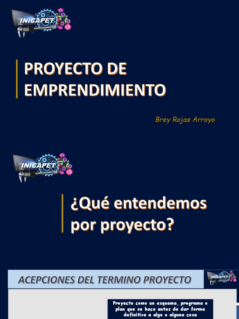 Pasos para un Proyecto de Emprendimiento | PDF | Iniciativa empresarial ...