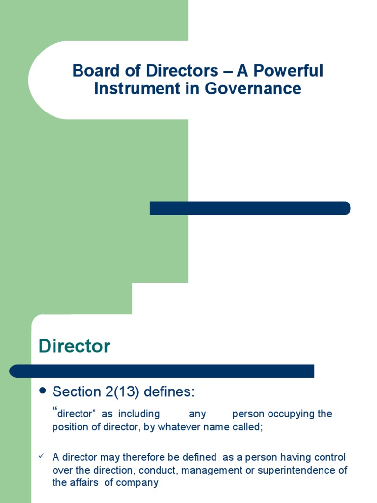 Board of Directors PDF Board Of Directors Legal Liability
