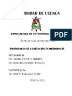 PROTOCOLOS DE CONTENCIOìN EN ORTODONCIA.-1