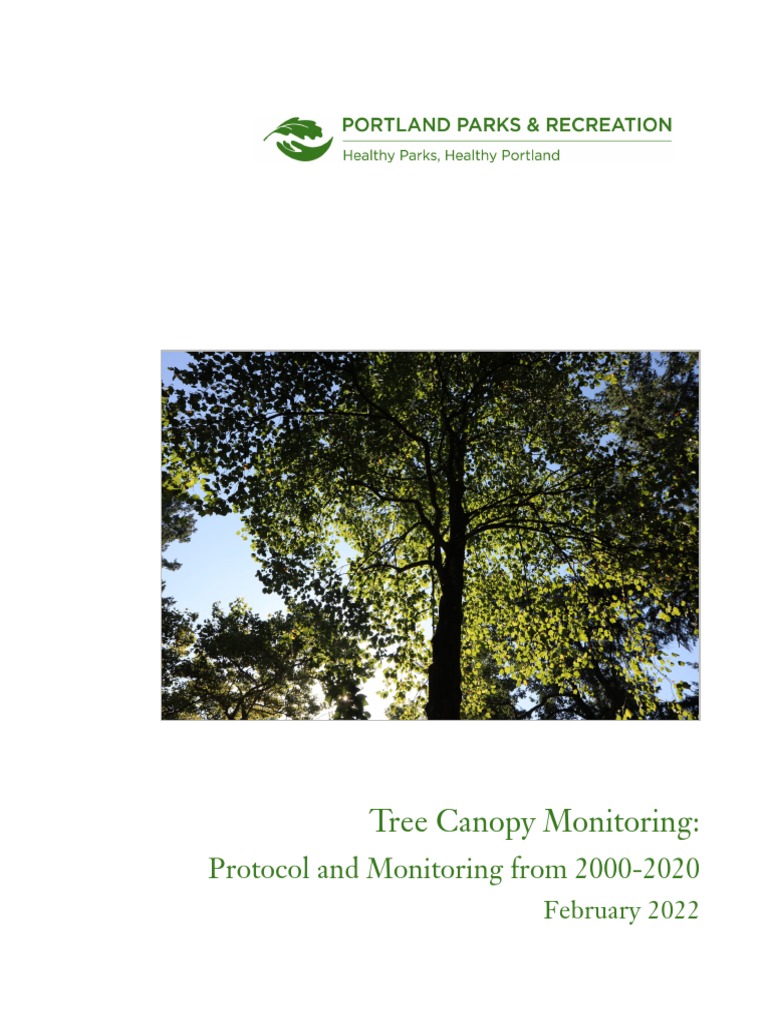 Portland Tree Canopy Monitoring 2020 PDF Statistics