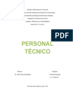 Personal Técnico