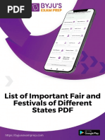 Important Fairs and Festivals of Indian States 29-1-58