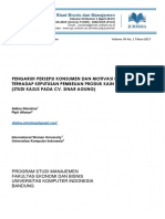 Pengaruh Persepsi Konsumen Dan Motivasi Konsumen Terhadap Keputusan Pembelian Produk Kain Rajut (Studi Kasus Pada Cv. Sinar Agung)