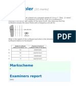 18IB Doppler: Markscheme Examiners Report