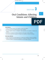 Oral Conditions Affecting Infants and Children: Section