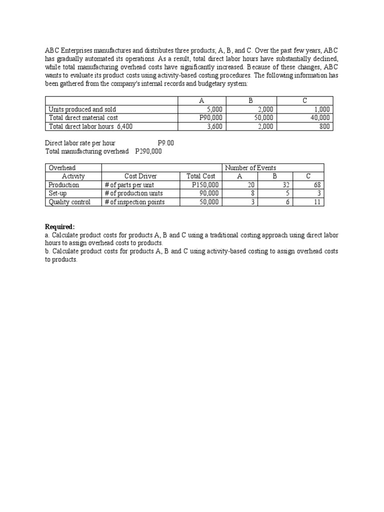 Acctg6 ABC | PDF