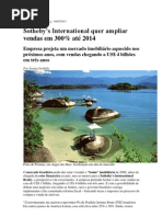 Sotheby’s International quer ampliar vendas em 300% até 2014